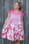 Preview: Baumwoll Jersey Bordürendruck Rosa/Pink mit Blüten von Blaubeerstern